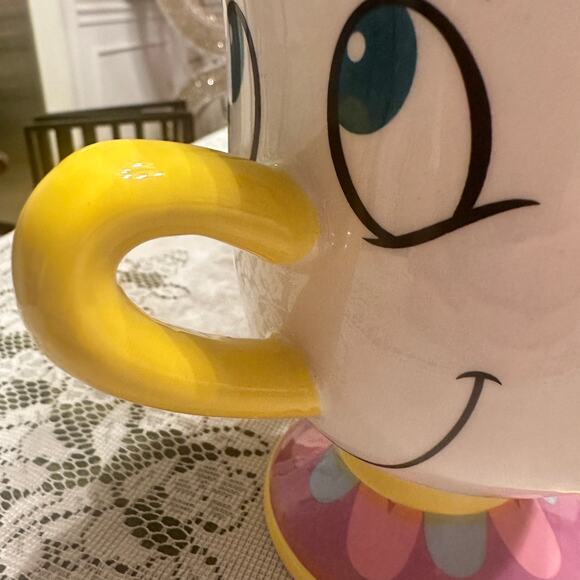 Set of 2 Disney Beauty & The Beast 3-D CHIP Collectible Cup / Mug 5.5” & 4.5” - Picture 11 of 14